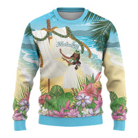Aloha Hawaii Makahiki Hula Dance Ugly Christmas Sweater Beach Scenery LT7 - Polynesian Pride