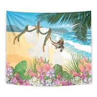 Aloha Hawaii Makahiki Hula Dance Tapestry Beach Scenery LT7 - Polynesian Pride