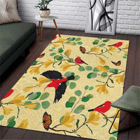 Aloha Hawaii Area Rug I'iwi on Mamane Pastel Cream LT7 Light Yellow - Polynesian Pride