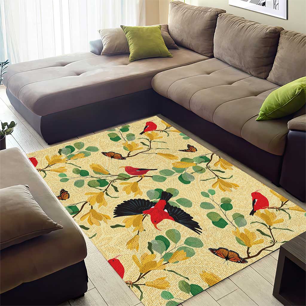 Aloha Hawaii Area Rug I'iwi on Mamane Pastel Cream LT7 - Polynesian Pride