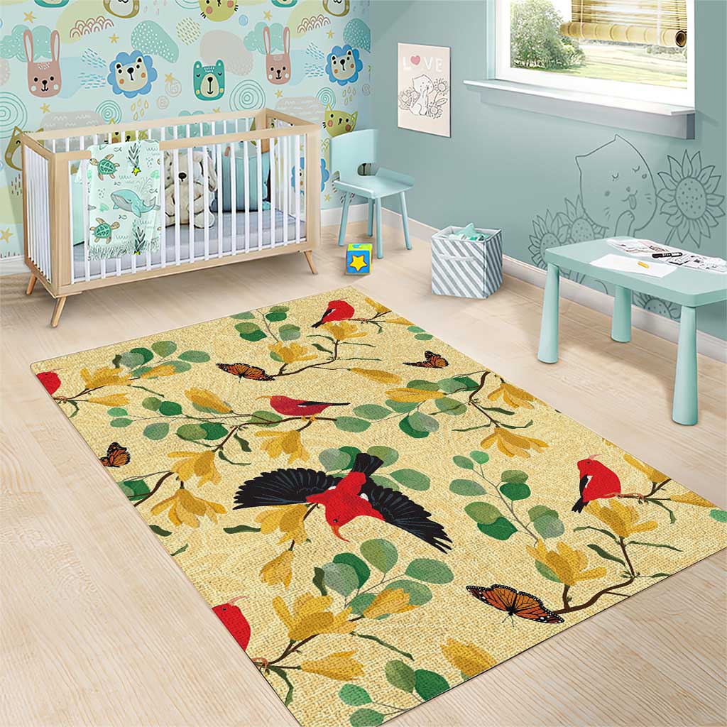 Aloha Hawaii Area Rug I'iwi on Mamane Pastel Cream LT7 - Polynesian Pride