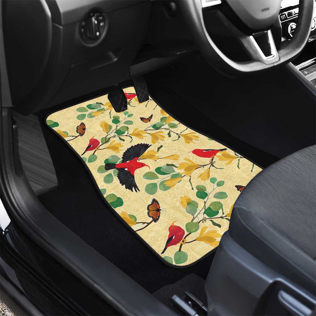 Aloha Hawaii Car Mats I'iwi on Mamane Pastel Cream