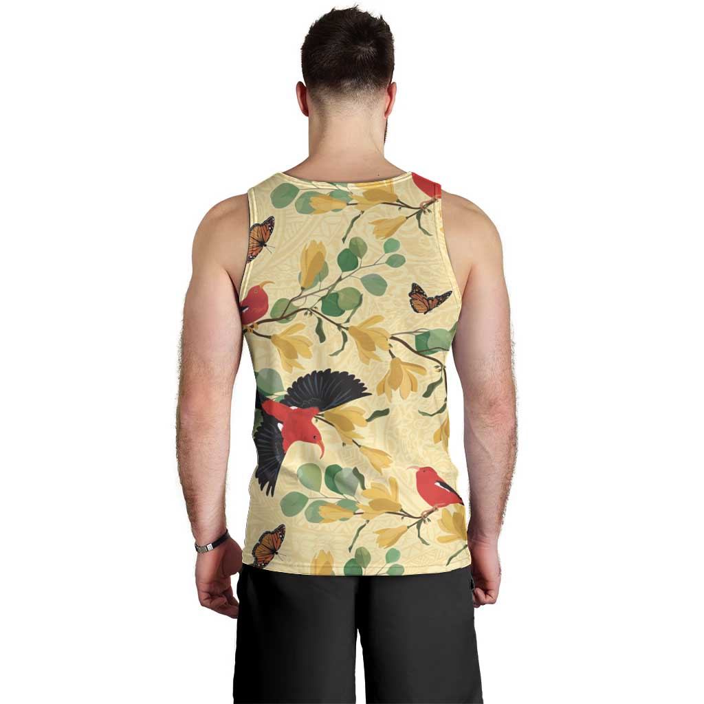 Aloha Hawaii Men Tank Top I'iwi on Mamane Pastel Cream