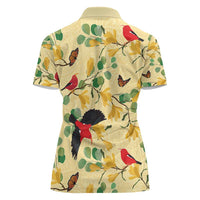 Aloha Hawaii Women Polo Shirt I'iwi on Mamane Pastel Cream LT7 - Polynesian Pride
