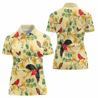Aloha Hawaii Women Polo Shirt I'iwi on Mamane Pastel Cream LT7 - Polynesian Pride