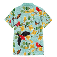 Aloha Hawaii Family Matching Mermaid Dress and Hawaiian Shirt I'iwi on Mamane Pastel Turquoise LT7 - Polynesian Pride