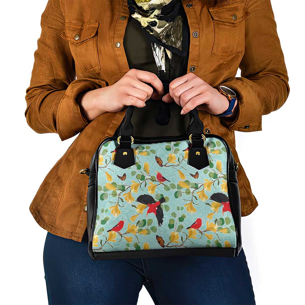 Aloha Hawaii Shoulder Handbag I'iwi on Mamane Pastel Turquoise