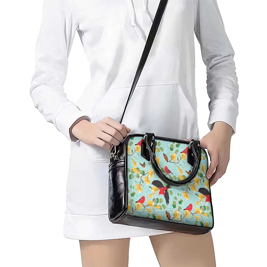 Aloha Hawaii Shoulder Handbag I'iwi on Mamane Pastel Turquoise