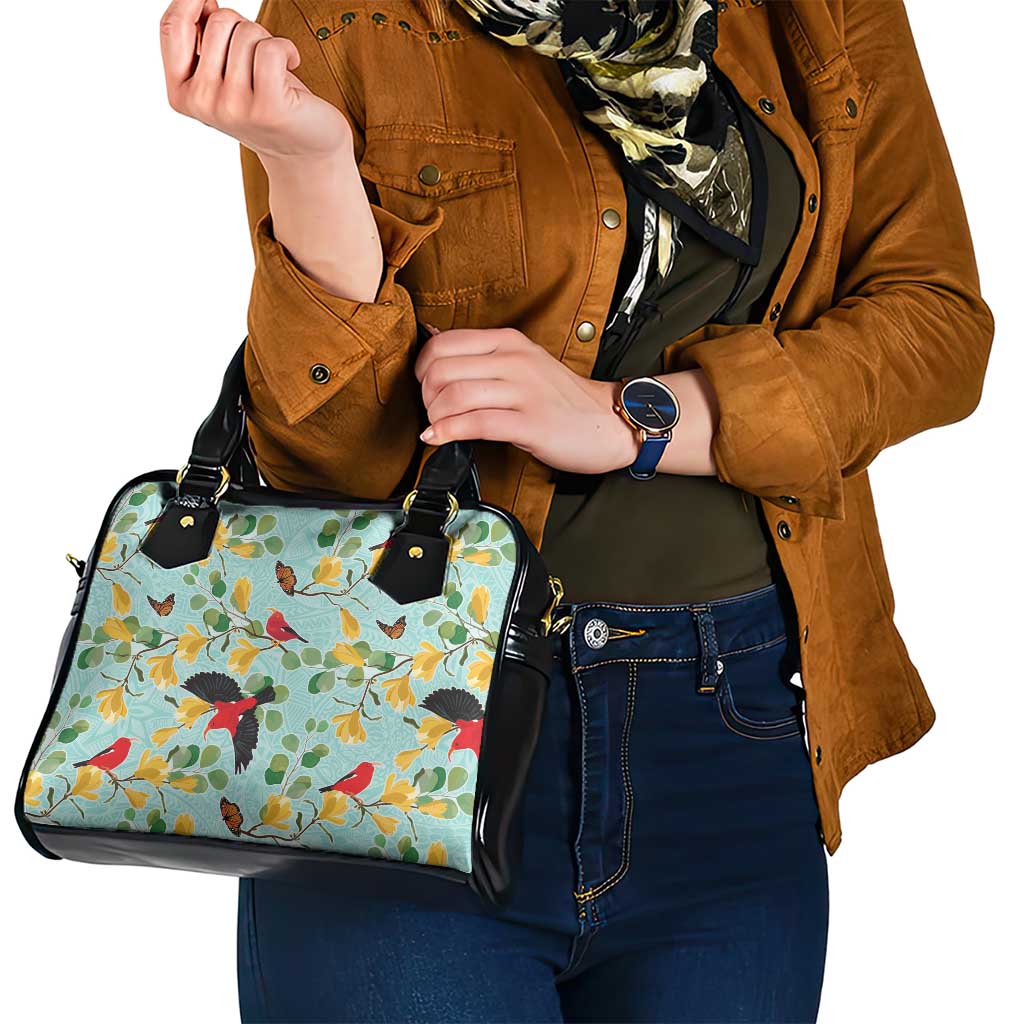 Aloha Hawaii Shoulder Handbag I'iwi on Mamane Pastel Turquoise