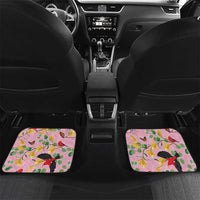Aloha Hawaii Car Mats I'iwi on Mamane Pastel Pink LT7 Set 2pcs - Back Pink - Polynesian Pride