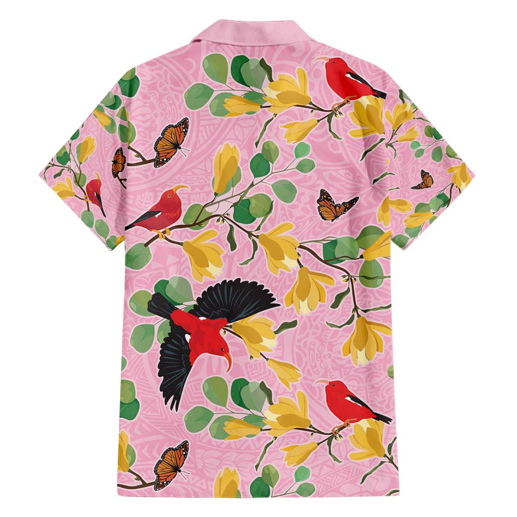 Aloha Hawaii Family Matching Puletasi and Hawaiian Shirt I'iwi on Mamane Pastel Pink LT7 - Polynesian Pride