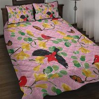 Aloha Hawaii Quilt Bed Set I'iwi on Mamane Pastel Pink LT7 Pink - Polynesian Pride