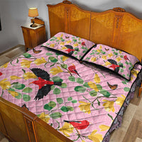 Aloha Hawaii Quilt Bed Set I'iwi on Mamane Pastel Pink LT7 - Polynesian Pride