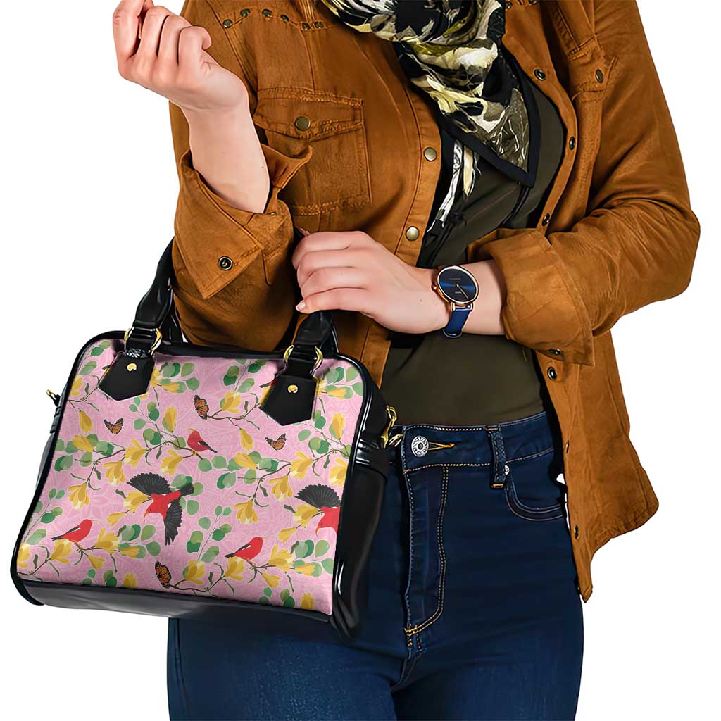 Aloha Hawaii Shoulder Handbag I'iwi on Mamane Pastel Pink