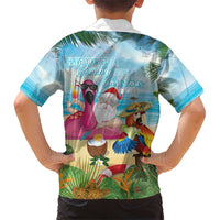Have Yourself A Beachy Little Christmas Hawaiian Shirt with Santa Chilling - Polynesian Pride
