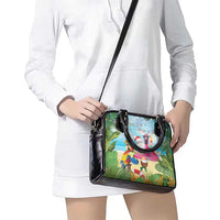 Have Yourself A Beachy Little Christmas Shoulder Handbag with Santa Chilling LT7 - Polynesian Pride