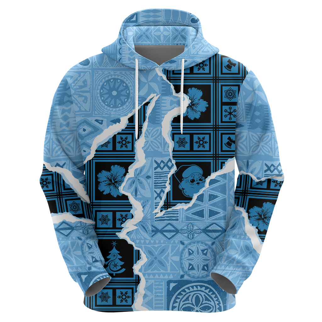 Bula Fiji Tapa Mix Christmas Hoodie Vintage Style LT7 - Polynesian Pride