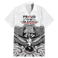 Aotearoa Personalized Family Matching Mermaid Dress and Hawaiian Shirt Proud To Be Maori LT7 Dad's Shirt - Short Sleeve White - Polynesian Pride