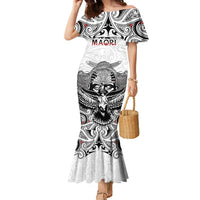 Aotearoa Personalized Family Matching Mermaid Dress and Hawaiian Shirt Proud To Be Maori LT7 Mom's Dress White - Polynesian Pride