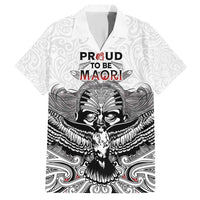 Aotearoa Personalized Family Matching Short Sleeve Bodycon Dress and Hawaiian Shirt Proud To Be Maori LT7 Dad's Shirt - Short Sleeve White - Polynesian Pride