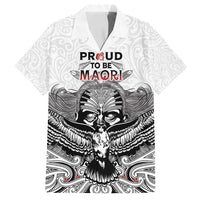 Aotearoa Personalized Family Matching Summer Maxi Dress and Hawaiian Shirt Proud To Be Maori LT7 Dad's Shirt - Short Sleeve White - Polynesian Pride