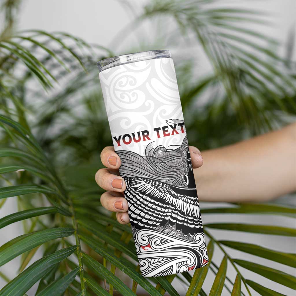 Aotearoa Personalized Skinny Tumbler Proud To Be Maori LT7 - Polynesian Pride