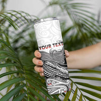 Aotearoa Personalized Skinny Tumbler Proud To Be Maori LT7 - Polynesian Pride