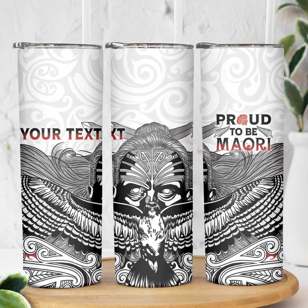 Aotearoa Personalized Skinny Tumbler Proud To Be Maori LT7 - Polynesian Pride