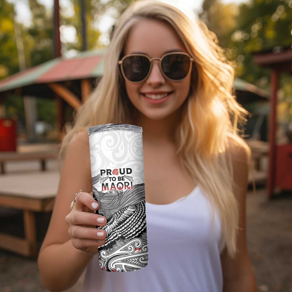 Aotearoa Personalized Skinny Tumbler Proud To Be Maori LT7 - Polynesian Pride