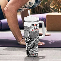 Aotearoa Personalized Tumbler With Handle Proud To Be Maori