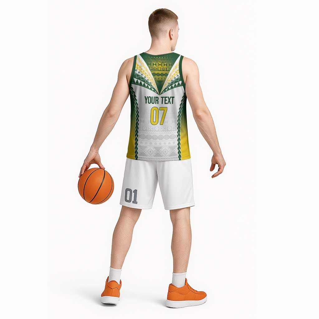 Cook Islands Rugby Custom Basketball Jersey Kuki's Aitu Champions - Polynesian Pride