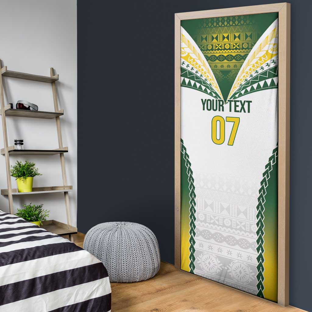 Cook Islands Rugby Custom Door Cover Kuki's Aitu Champions LT7 - Polynesian Pride