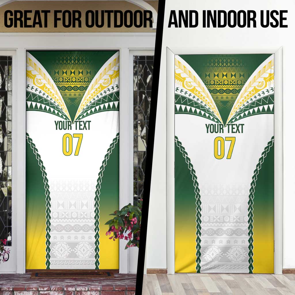 Cook Islands Rugby Custom Door Cover Kuki's Aitu Champions LT7 - Polynesian Pride