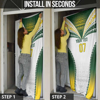 Cook Islands Rugby Custom Door Cover Kuki's Aitu Champions LT7 - Polynesian Pride