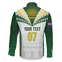 Cook Islands Rugby Custom Family Matching Long Sleeve Bodycon Dress and Hawaiian Shirt Kuki's Aitu Champions LT7 - Polynesian Pride
