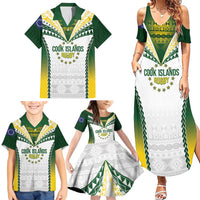 Cook Islands Rugby Custom Family Matching Summer Maxi Dress and Hawaiian Shirt Kuki's Aitu Champions LT7 - Polynesian Pride