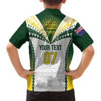 Cook Islands Rugby Custom Kid Hawaiian Shirt Kuki's Aitu Champions LT7 - Polynesian Pride