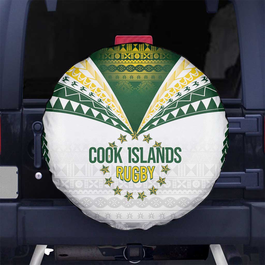 Cook Islands Rugby Spare Tire Cover Kuki's Aitu Champions LT7 No hole Colorful - Polynesian Pride