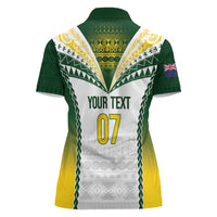Cook Islands Rugby Custom Women Polo Shirt Kuki's Aitu Champions - Polynesian Pride