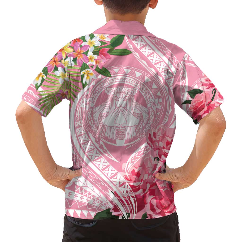 Aloha Hawaii Maui Family Matching Long Sleeve Bodycon Dress and Hawaiian Shirt Goddess Lokelani Rose LT7 - Polynesian Pride