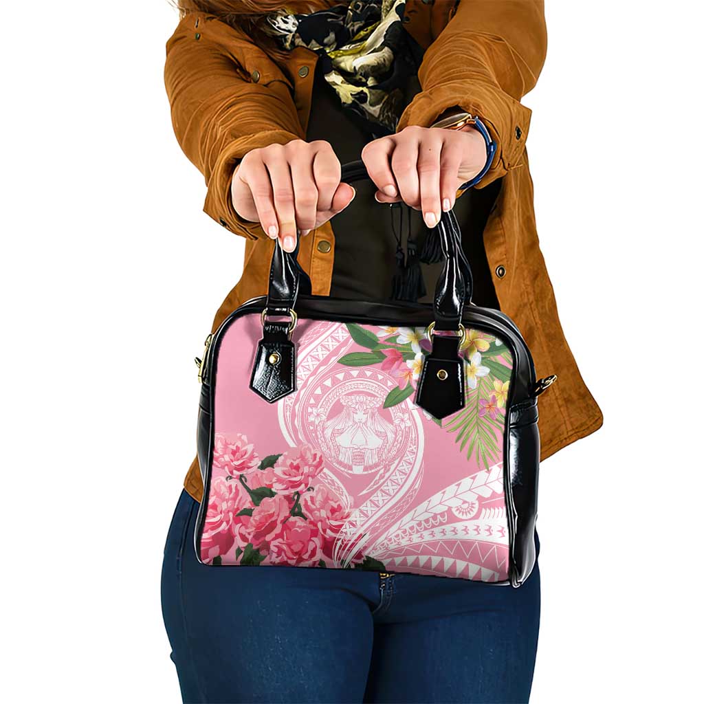 Aloha Hawaii Maui Shoulder Handbag Goddess Lokelani Rose LT7 One Size Pink - Polynesian Pride