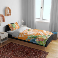 Aloha Hawaii Lanai Bedding Set Frangipani Mix Pineapple