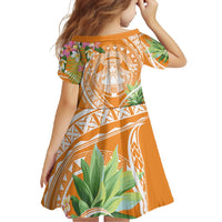 Aloha Hawaii Lanai Family Matching Mermaid Dress and Hawaiian Shirt Frangipani Mix Pineapple LT7 - Polynesian Pride