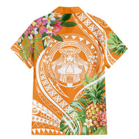 Aloha Hawaii Lanai Family Matching Mermaid Dress and Hawaiian Shirt Frangipani Mix Pineapple LT7 - Polynesian Pride