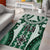Bula Fiji Vintage Area Rug Phthalo Green Masi Motifs