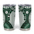 Bula Fiji Vintage Tumbler Cup Phthalo Green Masi Motifs