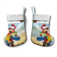 Have A Very Beach Christmas Stocking Parrot By Lehua Flower LT7 - Polynesian Pride