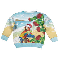 Have A Very Beach Christmas Kid Ugly Christmas Sweater Parrot By Lehua Flower LT7 - Polynesian Pride