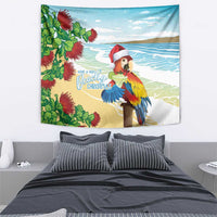 Have A Very Beach Christmas Tapestry Parrot By Lehua Flower LT7 - Polynesian Pride