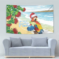 Have A Very Beach Christmas Tapestry Parrot By Lehua Flower LT7 - Polynesian Pride